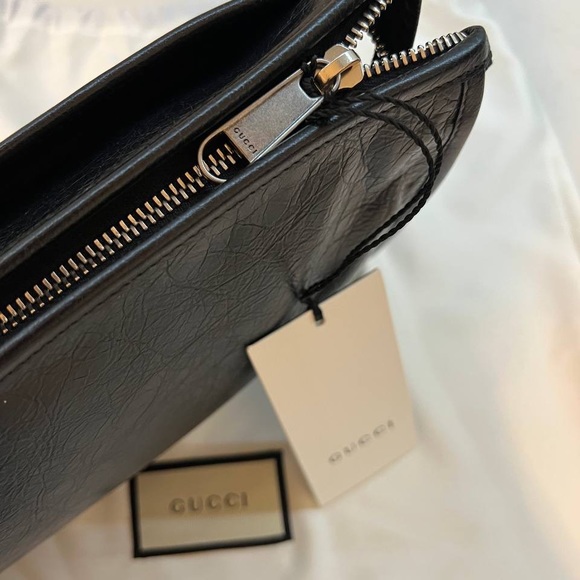 Gucci Morpheus Zip Pouch Leather Pouch - Picture 10 of 10